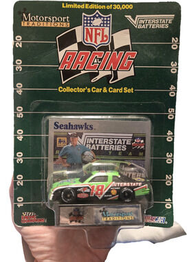 Dale Jarrett #18 Seattle Seahawks Racing Champions NFL Racing 1/64 Diecast Car